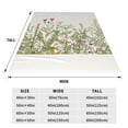 thumbnail image 3 of Pofeuu Herbs and Wildflowers Print Ultra-Soft Micro Fleece Blanket,for Bed Or Sofa,All Season Throw Blankets Flannel Blanket-50"x40", 3 of 7