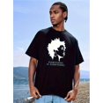 thumbnail image 1 of Summer men's high-quality thick combed 220G cotton round neck T-shirt with trendy pixel style printed short sleeves, 1 of 5