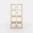 thumbnail image 4 of Ada Home Decor Bancroft Scandinavian Furniture 8 Open Cubic Shelf Bookcase, Oak, 4 of 7