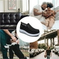 thumbnail image 5 of Men's Casual Slip On Sneakers Canvas Comfortable Breathable Outdoor Non-Slip Durable Shoes Black 12 US, 5 of 7