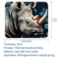 thumbnail image 5 of Rhino Square Desk Mat Mousepad, 8.3x9.8 Inch Non-Slip Rubber Bottom, Printed Gaming Mousepad for Office and Gaming, 5 of 6