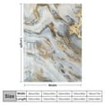 thumbnail image 4 of Creowell Marble Throw Blanket White Grey Gold Marble Pattern Blanket for Kids Adults Abstract Geometric Marble Texture Blanket Crack Design Brick Fuzzy Blanket for Sofa Bed Couch, Twin 60x80in, 4 of 6