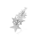 thumbnail image 4 of Horquilla para el pelo Sonducket, tocado plano de estrella de cinco puntas, piezas de ajuste doradas plateadas, Clips lisos de decoración para mujer, Ropa, zapatos y accesorios Miscelánea Plata AP016973-03, 4 of 6