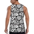 thumbnail image 3 of Easygdp Tropical Leaves Men's Tank Top, Sleeveless Muscle T Shirts, Breathable, Quick-Dry, Loose for Gym, Running, Fitness - Small, 3 of 9