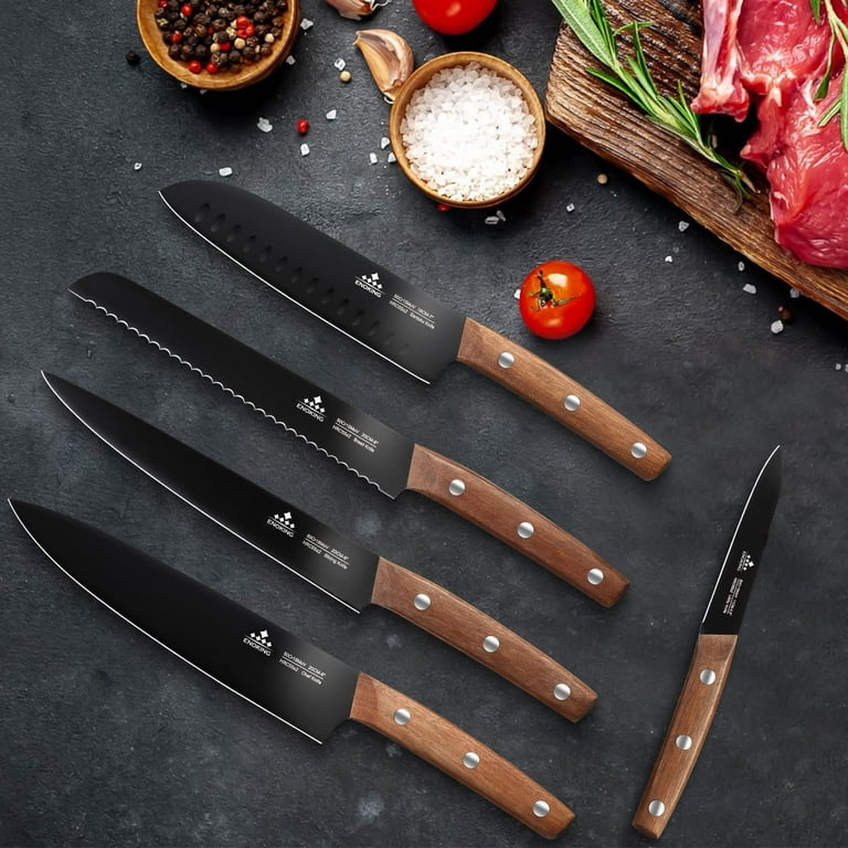  Dalstrong Knife Block Set - 6-Piece - Magnetic Knife Stand -  Phantom Series - Japanese High-Carbon AUS8 Steel - Knife Kitchen Set -  Pakkawood Handle: Home & Kitchen
