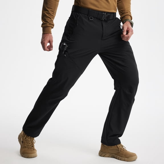 MASKERT Mens Hiking Pants Lightweight Cargo Pants Quick Dry Water Resistant Stretchy Straight Leg Travel Pant