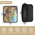 thumbnail image 2 of Hair Tools Storage with Heat Resistant Mat- Seaside Pattern Printed Curling Iron Travel Bag/Flat Iron Case for Women, 2 of 8