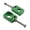 Green, variant on Motorcycle Chain Adjuster Electric Bike Rear Wheel Axles Hub Spacers Aluminum Alloy Construction