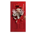 thumbnail image 2 of Christmas Door Cover Door Curtain, Polyester Fabric, Standard 35x71 Inch, for Door Wall Desktop Decoration, Easy Install Punch-Hang, Holiday Party Decor, 2 of 6
