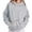 Light Gray, variant on Womens Hoodies Oversized Sweatshirt Cozy Sweaters Basic Pullover Shirts Large Kangaroo Pocket Casua Fall Outfits