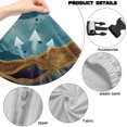 thumbnail image 7 of SCRAWLGOD Marble Print White Golden Blue Print 4 PCS Gaming Chair Cover, Stretch Desk Chair Covers with 4 PCS Armrest Cover Removable Computer Chair Slipcovers Washable Furniture Protector, 7 of 7