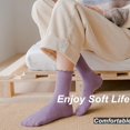 thumbnail image 4 of Ruffle Socks Woman, White Crew Cute Frilly Ankle Lettuce Dress Socks for Women Girls Turn-Cuff  5Pairs, 4 of 7