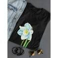 thumbnail image 3 of White Daffodil T-Shirt Women -Image by Shutterstock, Female Small, 3 of 4