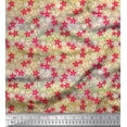 thumbnail image 1 of Soimoi Pink Silk Fabric Floral Decor Fabric Printed BTY 42 Inch Wide, 1 of 1