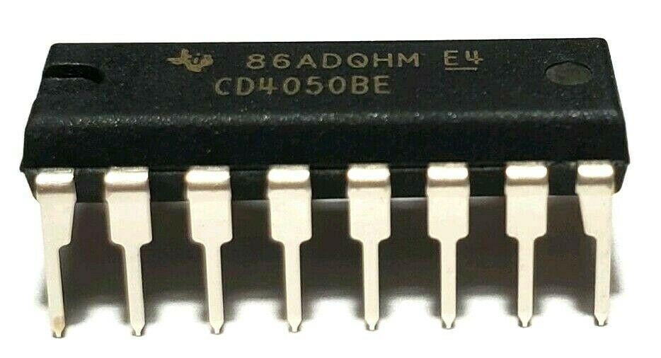 Texas Instruments CD4050 CD4050BE CD4050B CMOS Hex Non-Inverting Buffer/Converter DIP16 1 Piece 