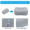 thumbnail image 3 of Uxcell Travel Foot Rest Pillow, Inflatable Foot Rest Cushion for Airplane Office, Gray, 3 of 6