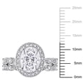 thumbnail image 2 of Everly Women's Created Moissanite 10k White Gold Bridal Set, 2 of 8