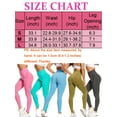 thumbnail image 3 of YouLoveIt Women Seamless Yoga Leggings High Waisted Yoga Pants High Waist Yoga Pants Butt Lift Tight Push Up Pants Running Jogging Long Workout Trousers Stretchy Leggings, 3 of 3
