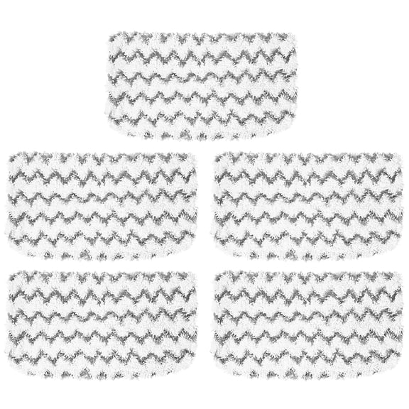 5 Pack Microfiber Steam Mop Replacement Pads for Shark Steam Mop S1000, S1000A, S1000C, S1000WM, S1001C - Dirt Grip, Washable & Reusable for All Floor Clean