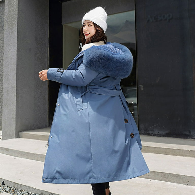 LAWOR Plus Size Coats Winter Clearance Womens Winter Jacket Warm Overcoat  Slim Warm-Collar Zipper Thicker Coat Outwear Fall Savings Z - Walmart.com