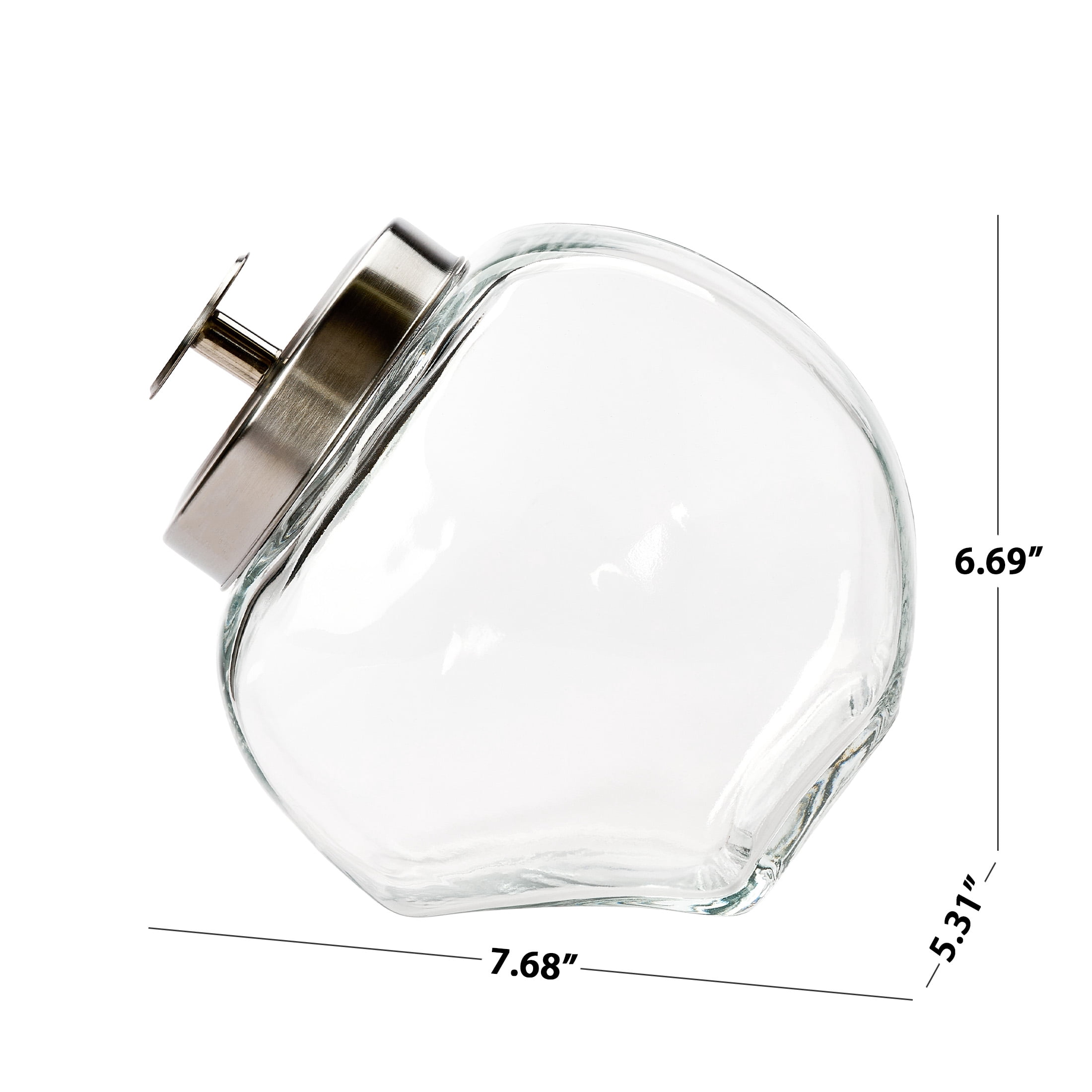 Mainstays Penny Candy Glass Jar with Lid, 1/2 Gallon