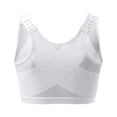 thumbnail image 6 of MRULIC bras for women Bra For Seniors Front Closure Posture Corrector Bra For Women Full Coverage Front Closure Support Bra For Older Women White + L, 6 of 8