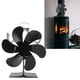 thumbnail image 1 of Ventilador Termoeléctrico, Ventilador de Estufa de Protección Contra Sobrecalentamiento de 6 Aspas de Circulación Cálida Rápida Para Calentador, 1 of 7