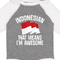 thumbnail image 4 of Inktastic Indonesian Gift Indonesia Flag Boys or Girls Long Sleeve Baby Bodysuit, 4 of 5