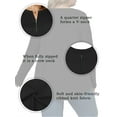 thumbnail image 5 of NISVIYA Plus Size Dressy Sweaters for Women Long Sleeve Fall Knit Zip Up V Neck Pullovers Black, 5 of 6