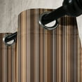 thumbnail image 3 of Ambesonne Abstract Grommet Curtain, Vertical Color Lines, 50" x 84", Pale Caramel Chocolate, 3 of 6