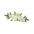 thumbnail image 4 of Letrero de bienvenida para boda, decoración floral, flores artificiales ligeras, guirnaldas. Blanco Blanco lechoso, 4 of 9