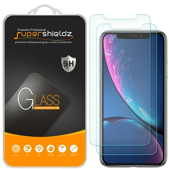 [2-Pack] Supershieldz for Apple iPhone 11 (6.1 inch) Tempered Glass Screen Protector, Anti-Scratch, Anti-Fingerprint, Bubble Free
