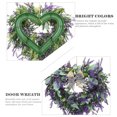 thumbnail image 3 of unbranded Corazón De Lavanda Artificial Decorativo Para Puerta Con Guirnalda Floral Morada, 3 of 6