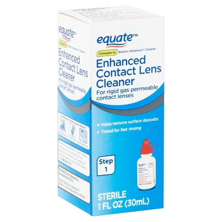 Equate Enhanced Contact Lens Cleaner, Step 1, 1 fl oz