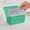 A Green, variant on WUXIAB 3 X 5 Inch Index Card Box - Index Card Holder Notecard Note Card Holder Box Recipe Card Box,Plastic Card Case Desktop Storage Box,Plastic Storage Organizer For Home & Office Green