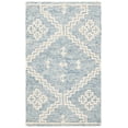 thumbnail image 2 of Safavieh Abstract Adolf Geometric Wool Area Rug, Blue/Ivory, 4' x 6', 2 of 11
