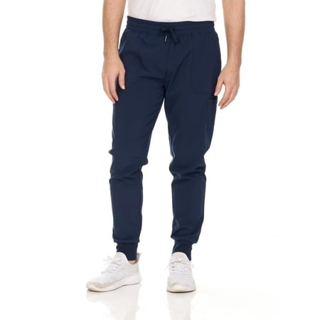 HEAL+WEAR Men's Clinical Scrub Pants – Jogger Fit, Elastic Waist, Multi-Pocket Medical Workwear