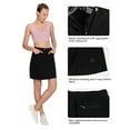 thumbnail image 5 of Little Donkey Andy Women's Athletic Skort Skirts UPF 50+ Quick Dry Golf Tennis Causal Skirt with Pockets Black L, 5 of 7