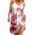 thumbnail image 1 of Vestido de verano para mujer, estampado, sin mangas, con escote redondo, sexy, informal, fluido, para la playa OAVQHLG3B Store  lin121212, 1 of 5