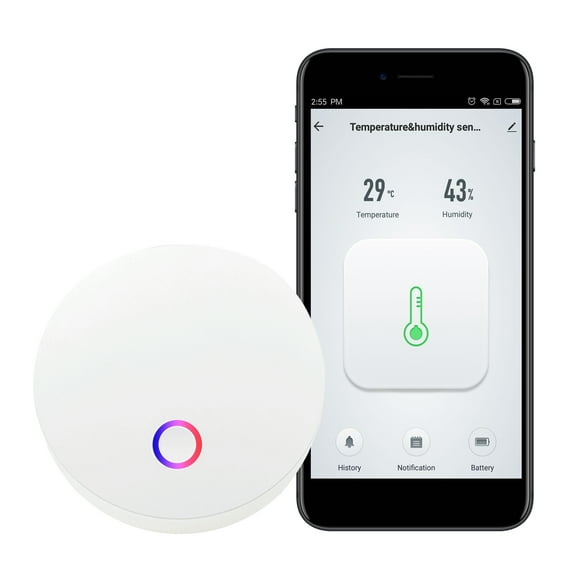 Amdohai Zigbee Hub Gateway Smart Home Hub for Blinds Drive Motor Thermometer Hygrometer Compatible with Alexa Google Home Tuya Zigbee App Remote Control Bridge for Smart Home Automation