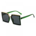 thumbnail image 1 of Retro Square Sunscreen Sun Gafas de sol de estilo coreano Gafas de montura grande Gafas de sol polarizadas Retro Square Polarized Sun Glassesgreen Feliz Sencillez, 1 of 2