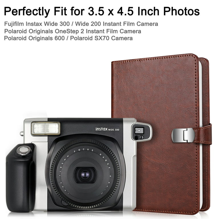 Fintie Photo Album for Fujifilm Instax Wide 300, Polaroid OneStep 2-64  Pockets for Polaroid POP Camera 