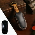 thumbnail image 1 of Étui de Protection pour Clé de Voiture Tesla Model 3 Modèle Y Étui de Clé en Cuir Fait Main, 1 of 23