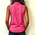 thumbnail image 4 of Women's Tank Tops Summer Basic collared Sleeveless Casual Loose Fit Shirts Tees | Soft Lightweight, collared, Loose Fit Tees, Flowy, 4 of 6