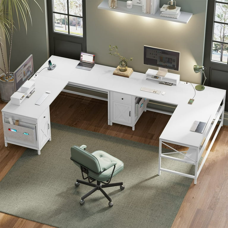 Computer table 2024 for 2 computers