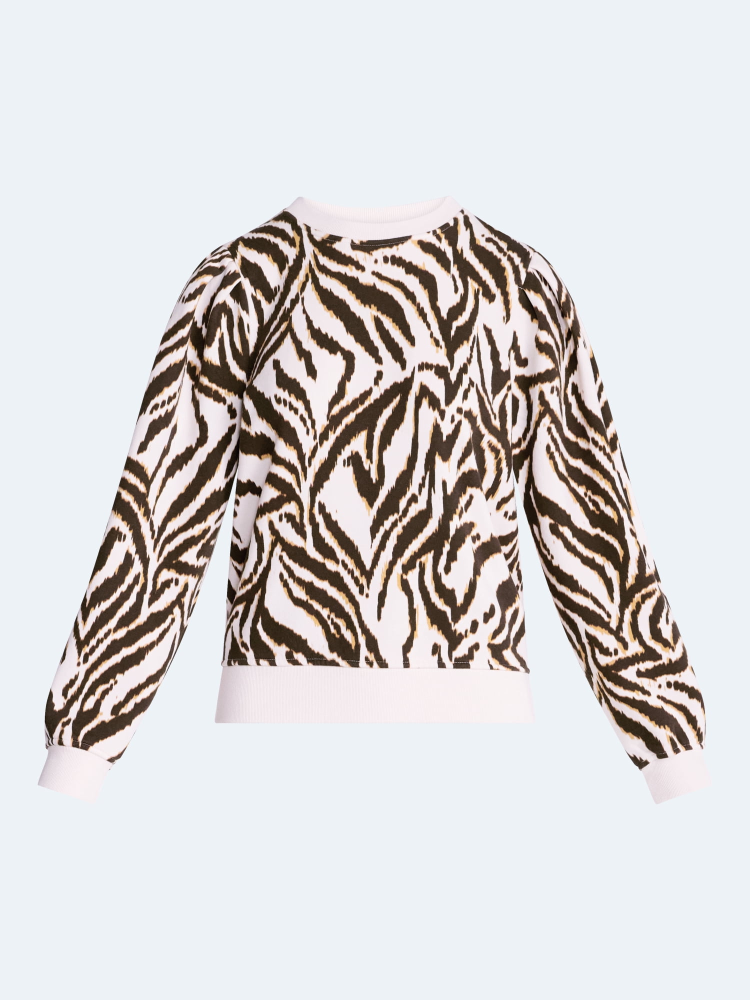 Scoop Women’s and Women's Plus Pleat Shoulder Sweatshirt, Sizes XS-4X