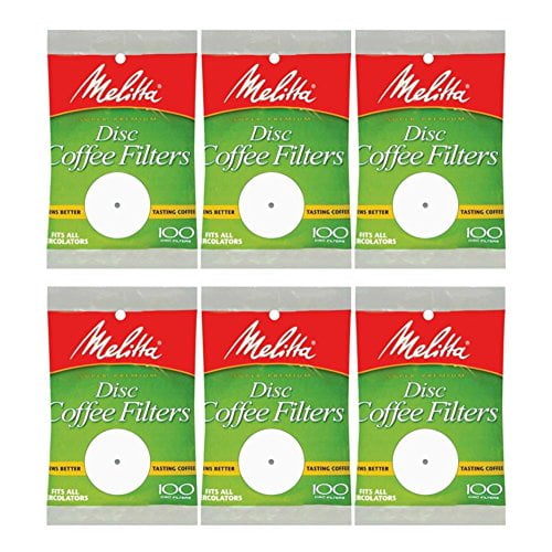 Melitta 628354 3.5 Disc Coffee Filter Paper White 100 Count 