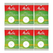 Melitta White Disc Coffee Filter, 100 Count (Pack of 6)