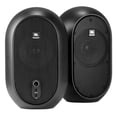 thumbnail image 2 of Pair JBL One Series 104 Powered Studio Monitors+8" Wood Desktop Speaker Stands, 2 of 11