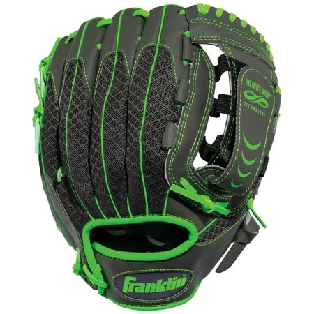 Franklin Sports Infinite Web Teeball Gloves 10.5&#34; - Lime